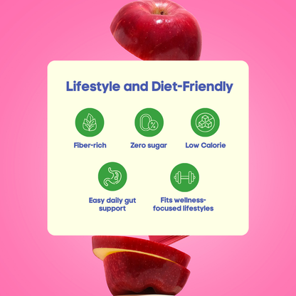 Wonder Super Jelly Apple, Konjac Jelly, Zero Sugar, 1000mg ACV, Low Calorie, Keto Friendly