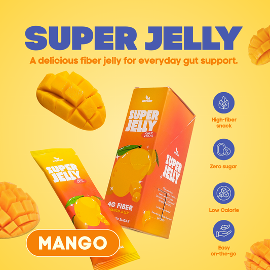 Wonder Super Jelly Mango, Zero Sugar, 4g Fiber, Low Calorie, Keto Friendly