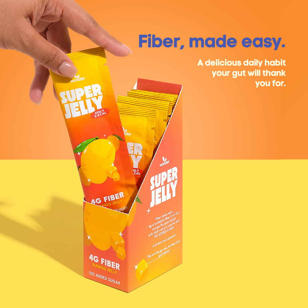 Wonder Super Jelly Mango, Zero Sugar, 4g Fiber, Low Calorie, Keto Friendly