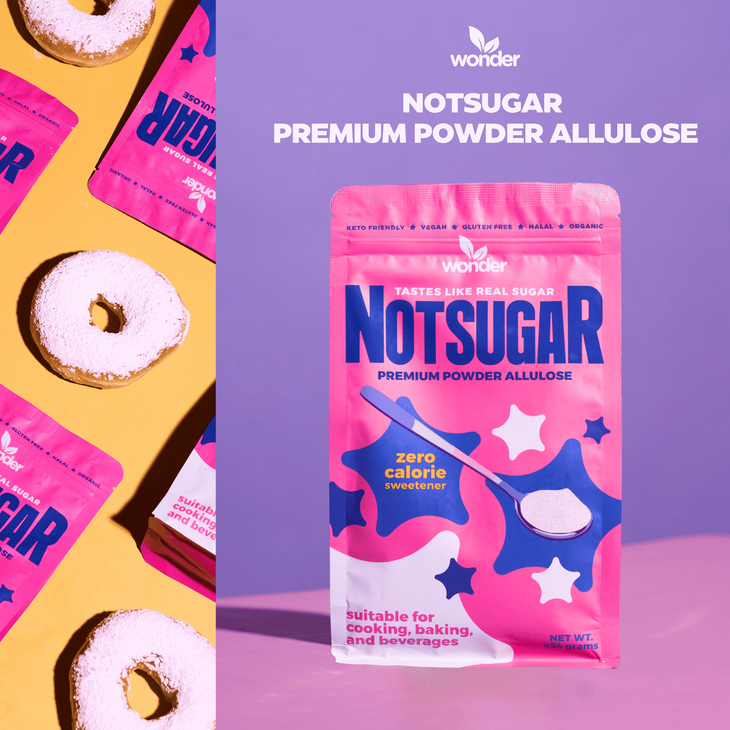 NOTSUGAR™ Premium Powder Allulose Zero Sugar, Zero Calorie Sweetener