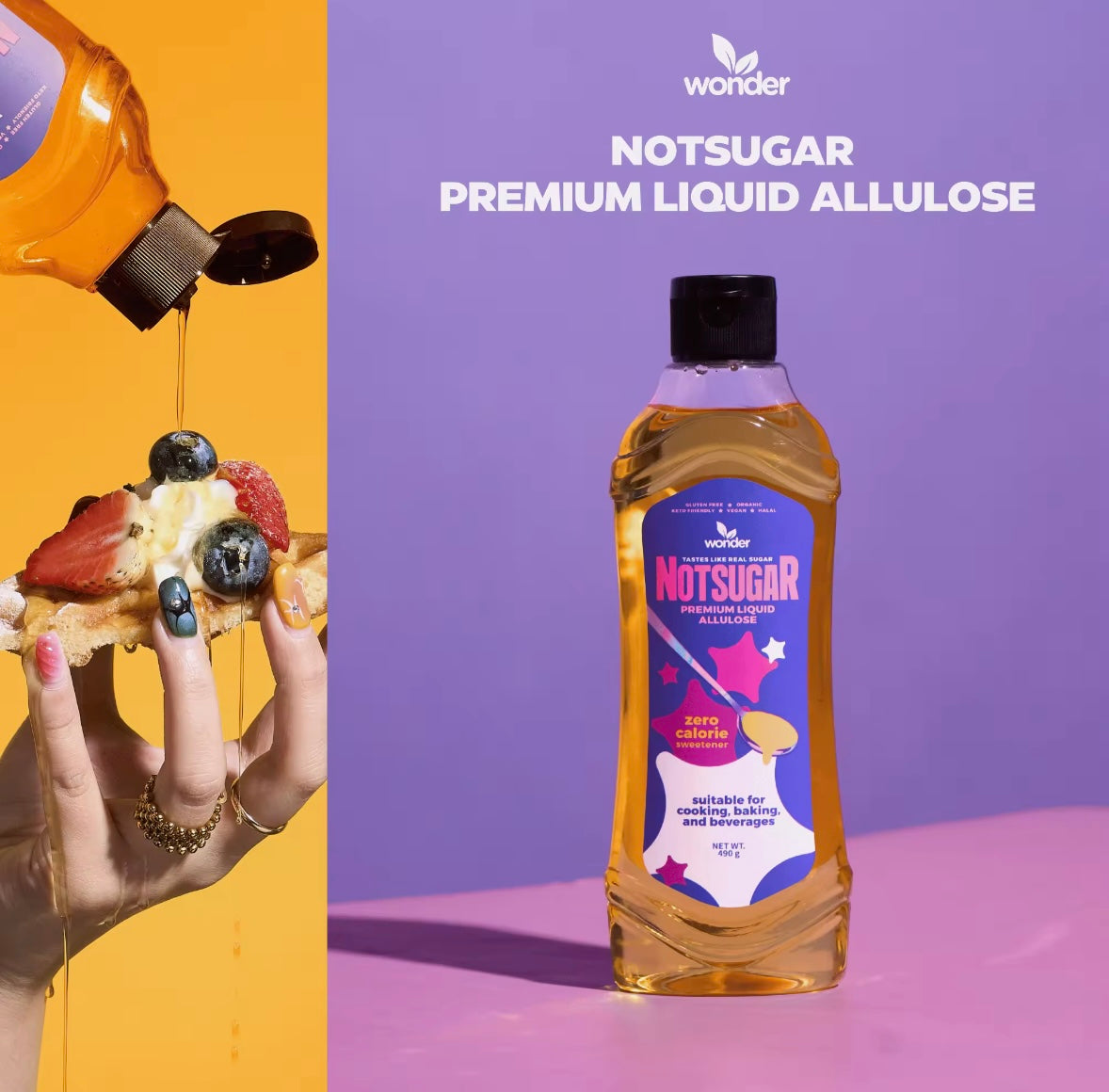[Bundle of 3] NOTSUGAR™ Premium Liquid Allulose | Zero Calorie Sweetener | Low Carb Sugar Substitute