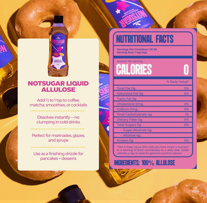 [Bundle of 3] NOTSUGAR™ Premium Liquid Allulose | Zero Calorie Sweetener | Low Carb Sugar Substitute