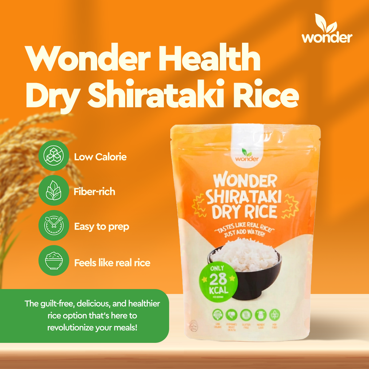 Wonder Dry Shirataki Rice (1KG)