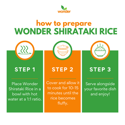 [Bundle of 2] Wonder Health Dry Shirataki Rice 1KG | Protein Dry Rice 500g | Rice Alternative